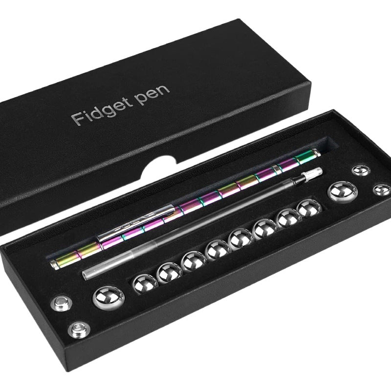 ADD-ONS: Magnetic Metal Fidget Pen-Deformable Stress Multifunctional Various of Shapes