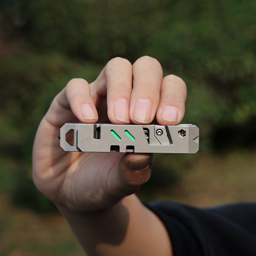 The TriPro Stand: 15-in-1 Titanium EDC Tool and Phone Stand