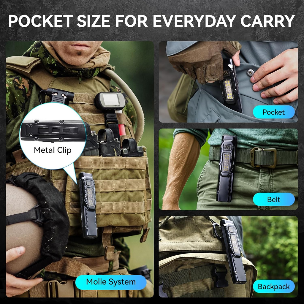 NightGuard Tactical Edge: – 1300 Lumen Rechargeable Flat Flashlight