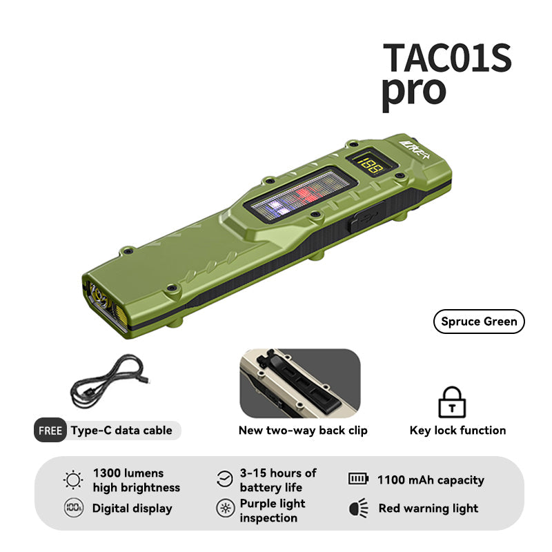 NightGuard Tactical Edge: – 1300 Lumen Rechargeable Flat Flashlight