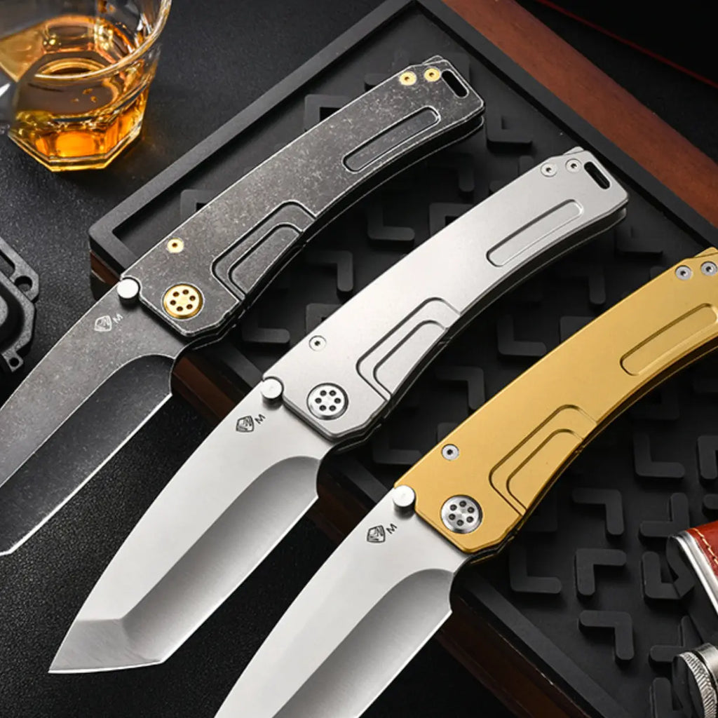 Iron Barber | Heavy-Duty D2 Steel Razor-Style Tactical Knife | Industrial EDC