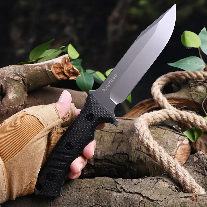 Apex Survivalist: Heavy-Duty Fixed Blade Tactical Knife with Multi-Mount Sheath