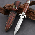 Excalibur Elite | Handcrafted Damascus Steel EDC Fixed Blade Outdoor Hunting Knife