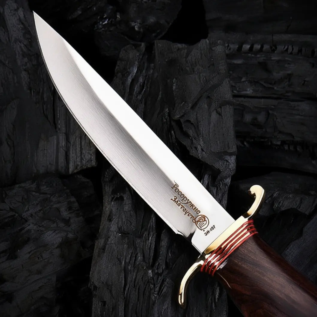 Legacy Blade: 9CR18MOV Artisan EDC Knife with Brass & Ebony Accents