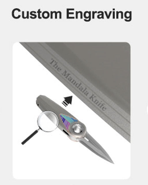 The Mandala EDC Knife:Ti Handle with M390 Blade