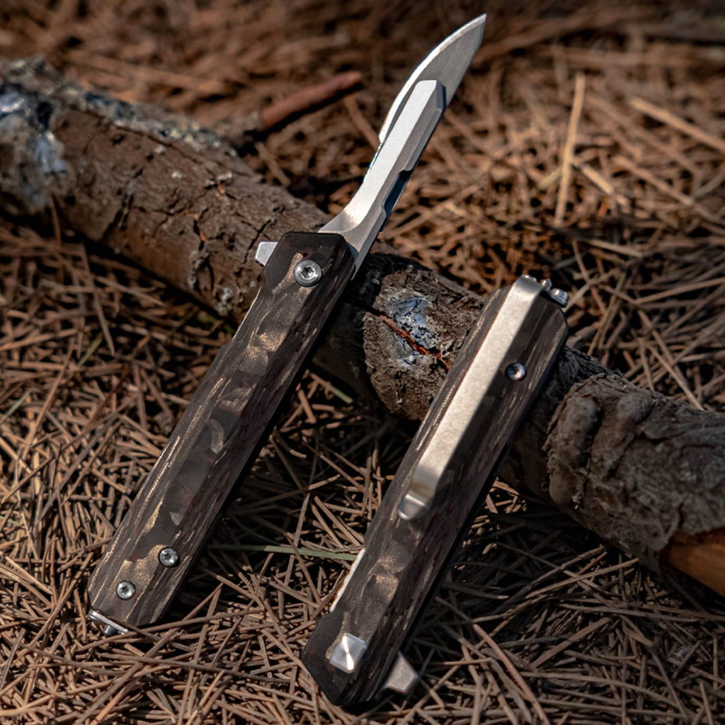The SerpBlade: Titanium Pocket Utility Folding Scalpel Knife