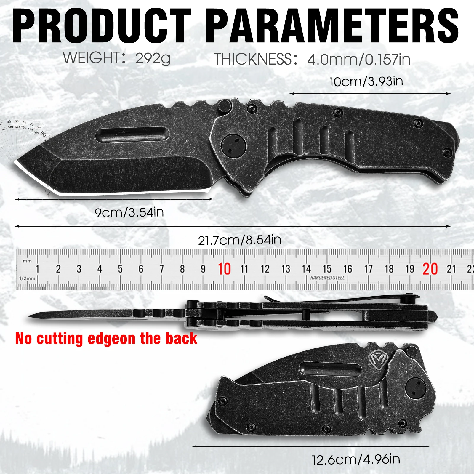Iron Machete:  Outdoor Adventure Portable Folding Knife