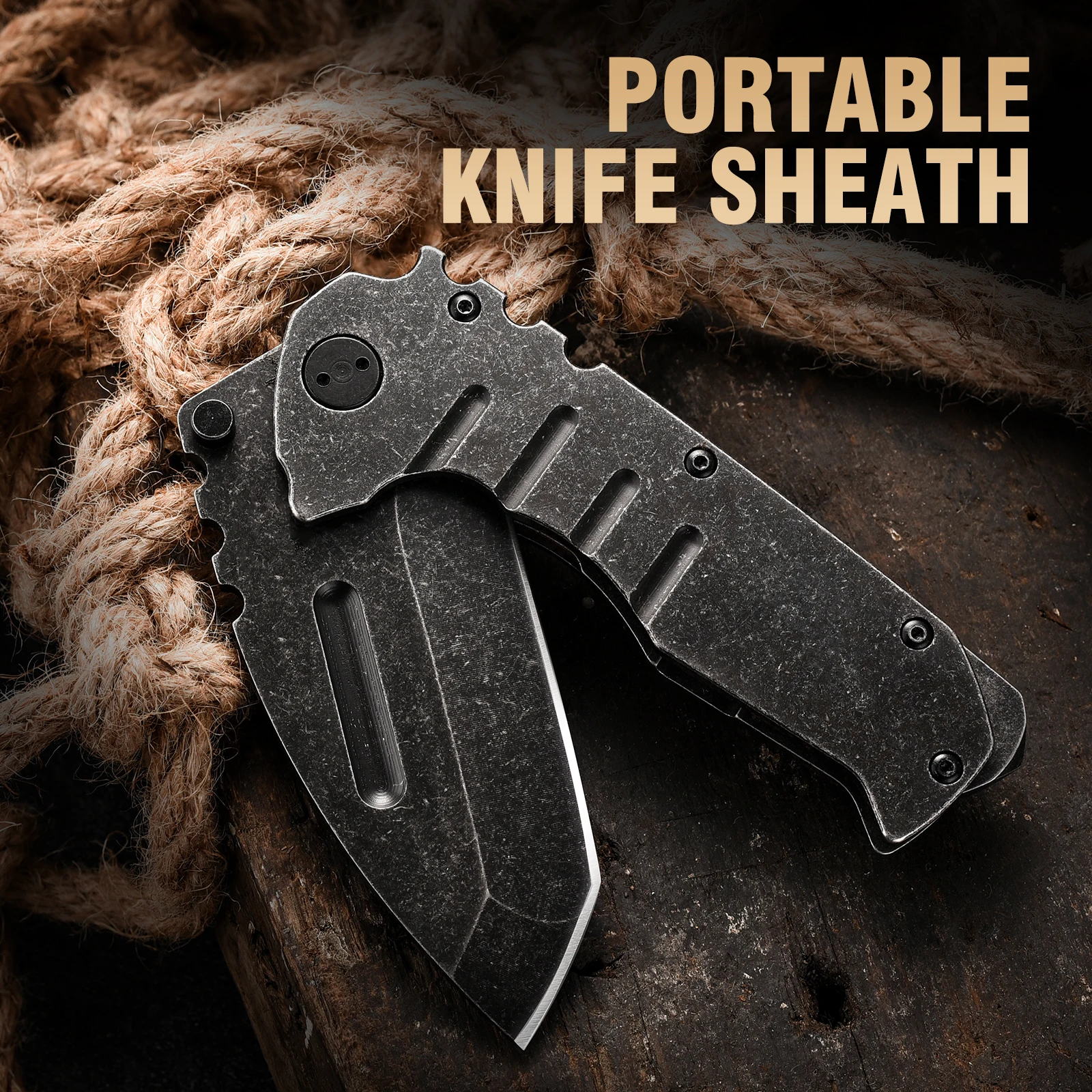Iron Machete:  Outdoor Adventure Portable Folding Knife