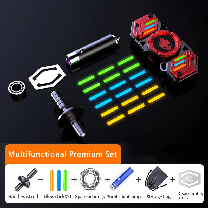 CosmoGlow: The Ultimate Glow-in-the-Dark Metal Fidget Spinner