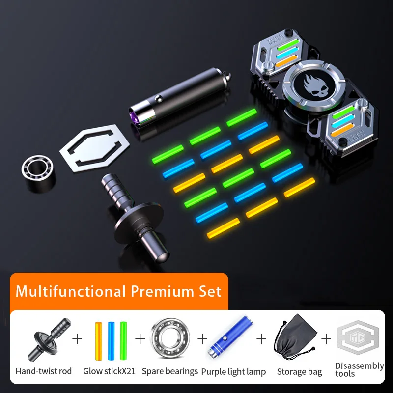 CosmoGlow: The Ultimate Glow-in-the-Dark Metal Fidget Spinner