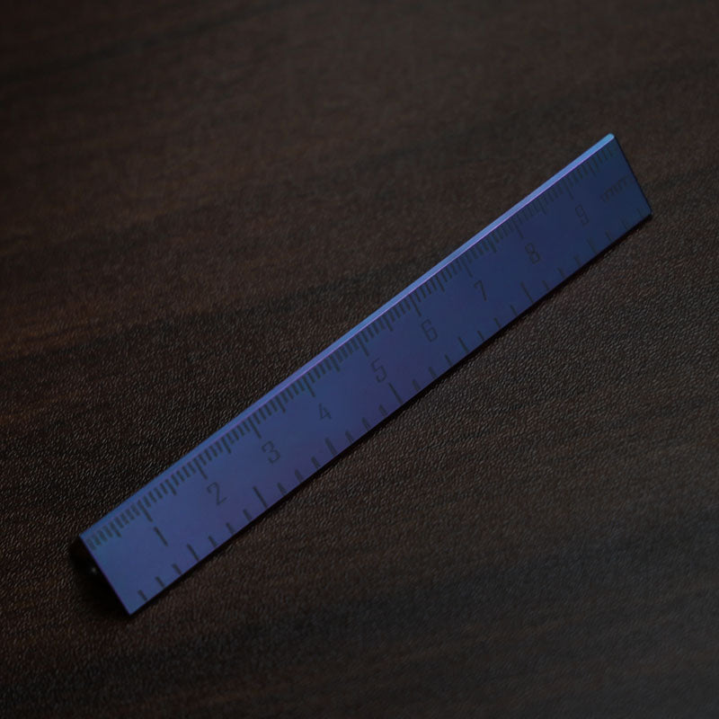 Triceratops Titanium 2-in-1 Ruler Pen - Triangular Multi-Functional Tool