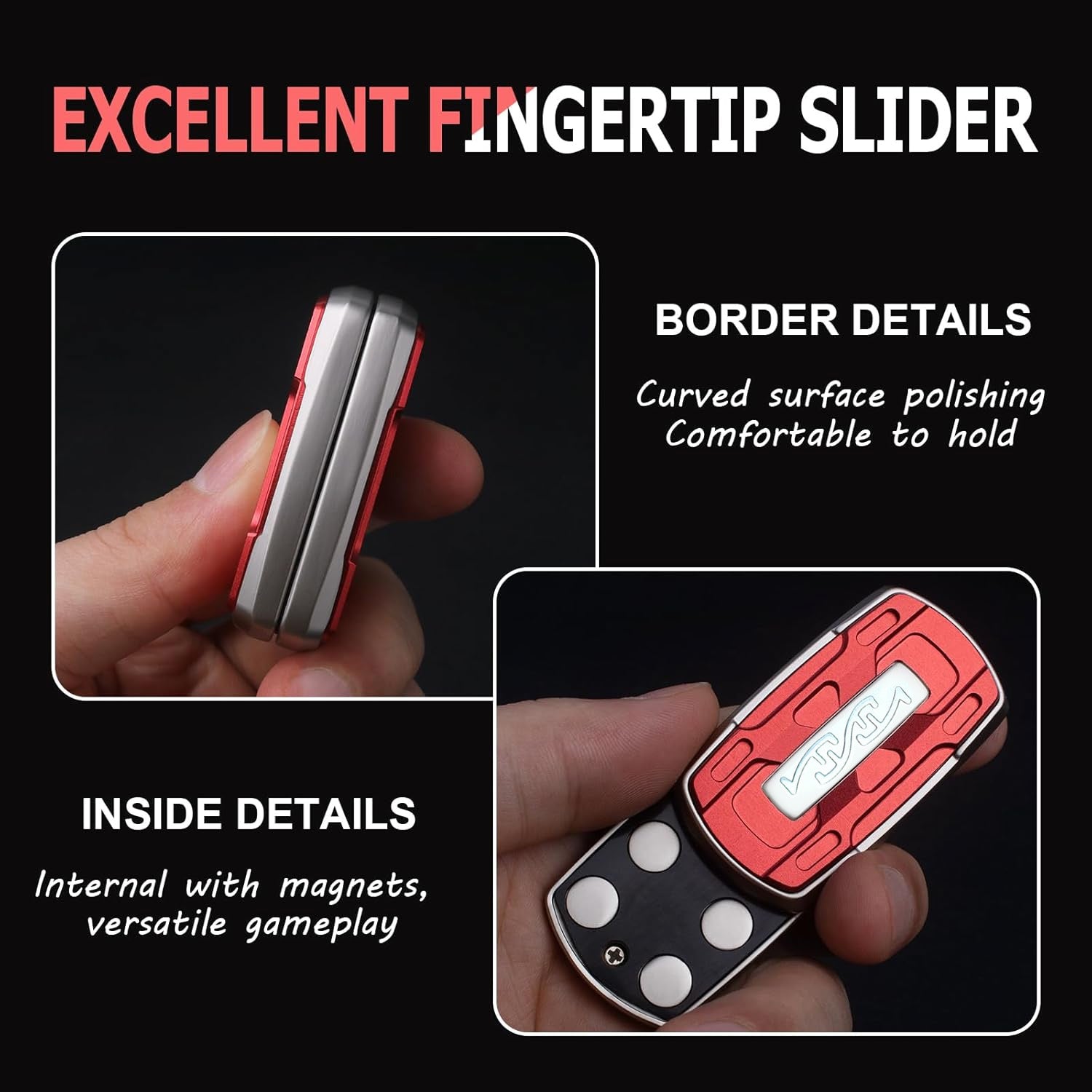 Echo Edge：Metal Magnetic Fidget Slider
