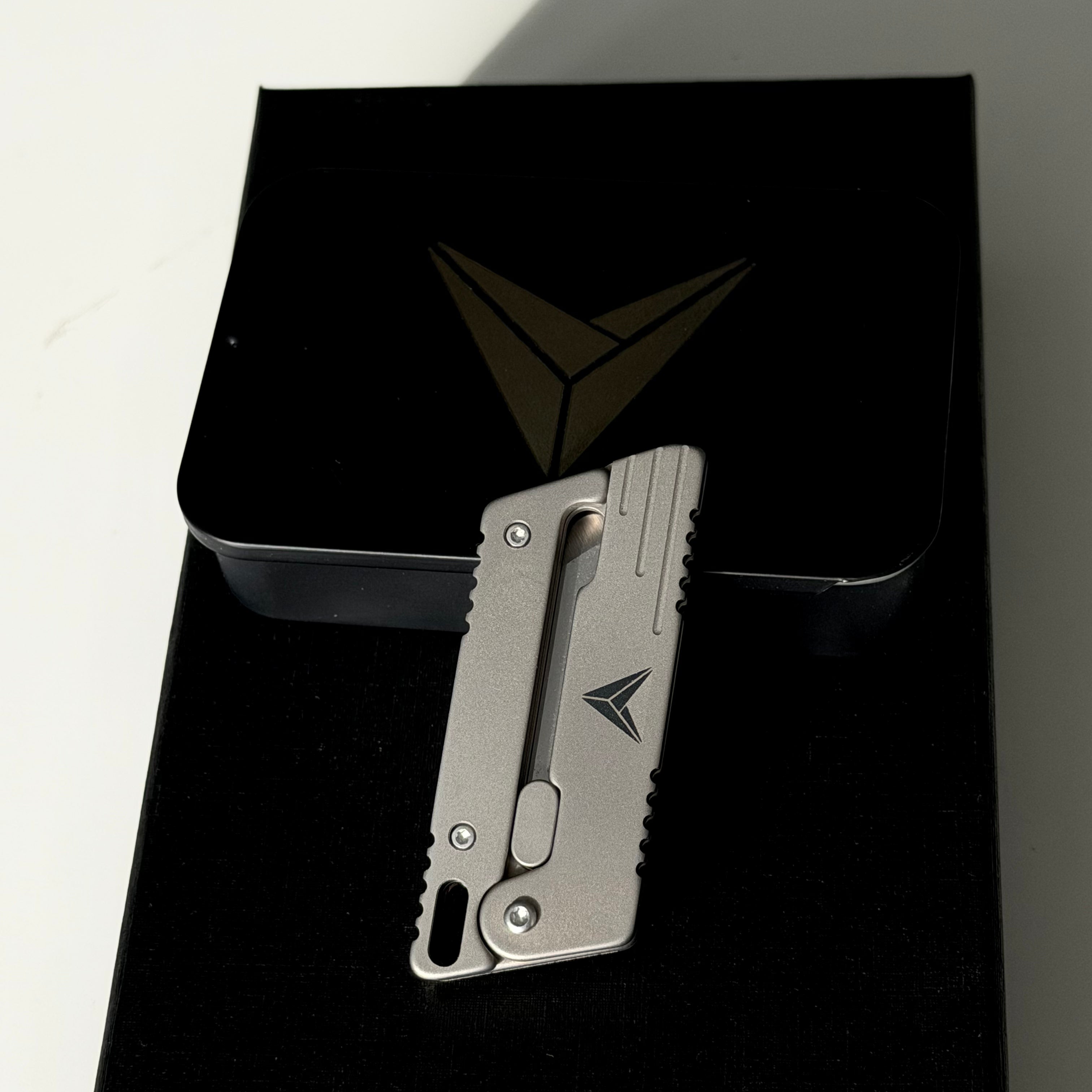 VOLOS Flick Ninja – Titanium Gravity Fidget Knife | Mini EDC Blade with Unique Opening