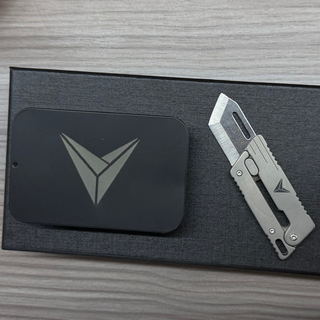 VOLOS Flick Ninja – Titanium Gravity Fidget Knife | Mini EDC Blade with Unique Opening
