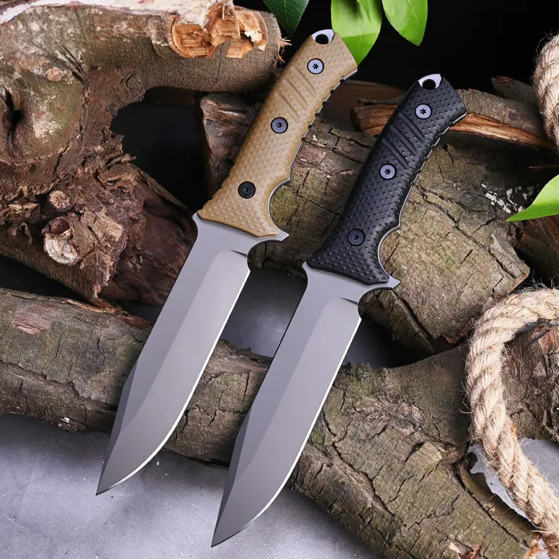 Apex Survivalist: Heavy-Duty Fixed Blade Tactical Knife with Multi-Mount Sheath