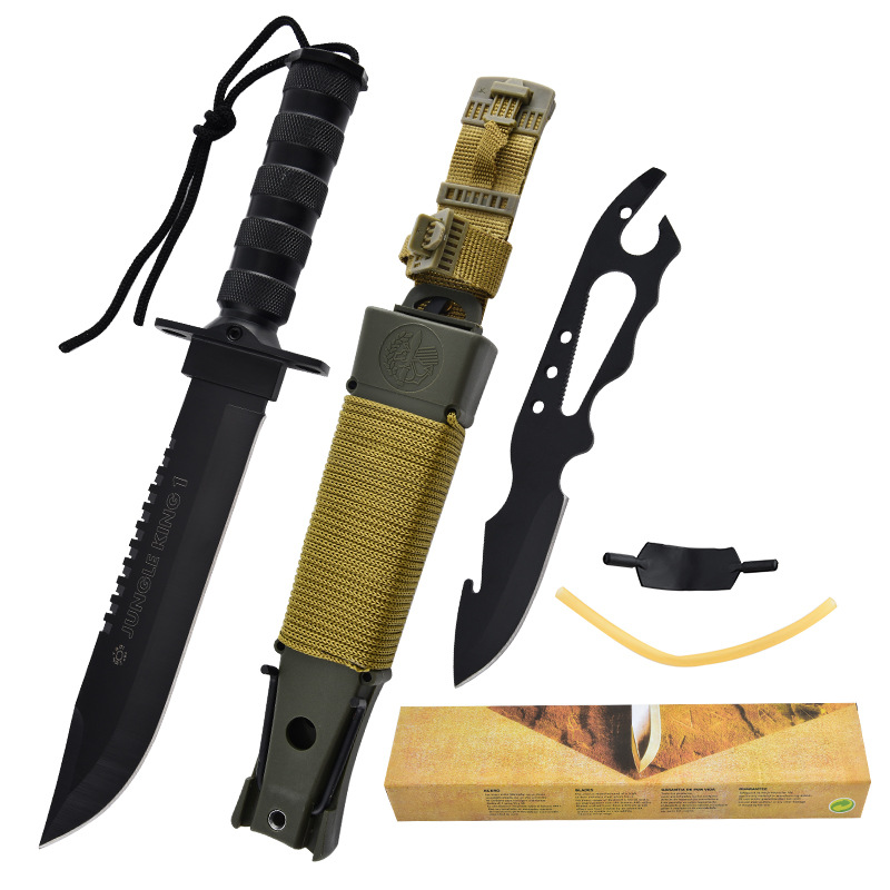 JungleKing – 8Cr19MoV Full-Tang EDC Fixed Blade Knife