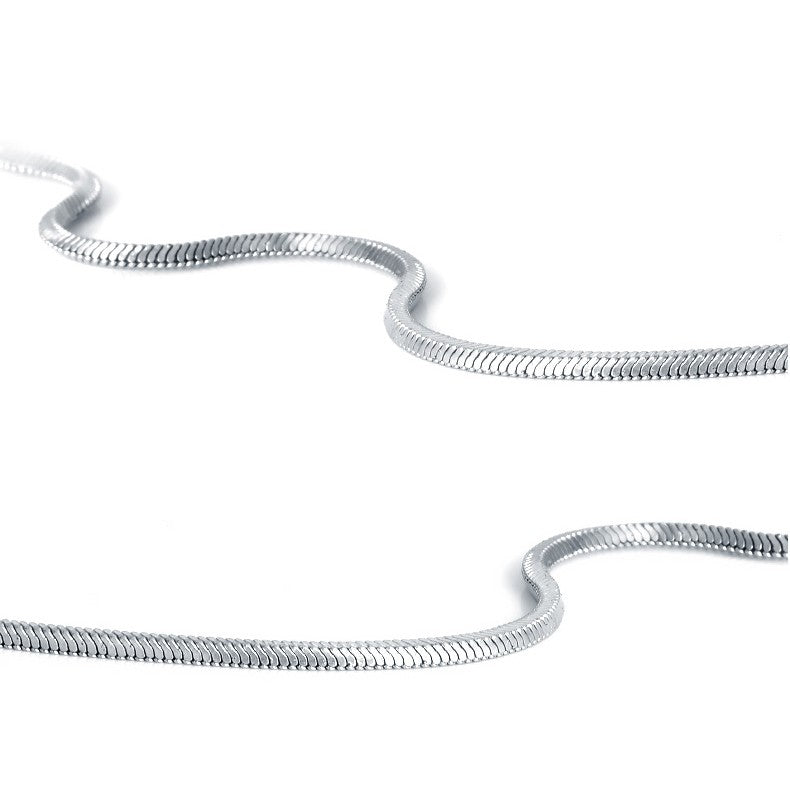 Atlas Chain Necklace – Square Snake Design, Unisex 316L Stainless Steel