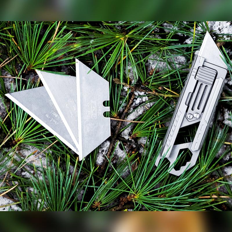 SliceCard - Titanium Utility Knife  for Pocket & Keychain