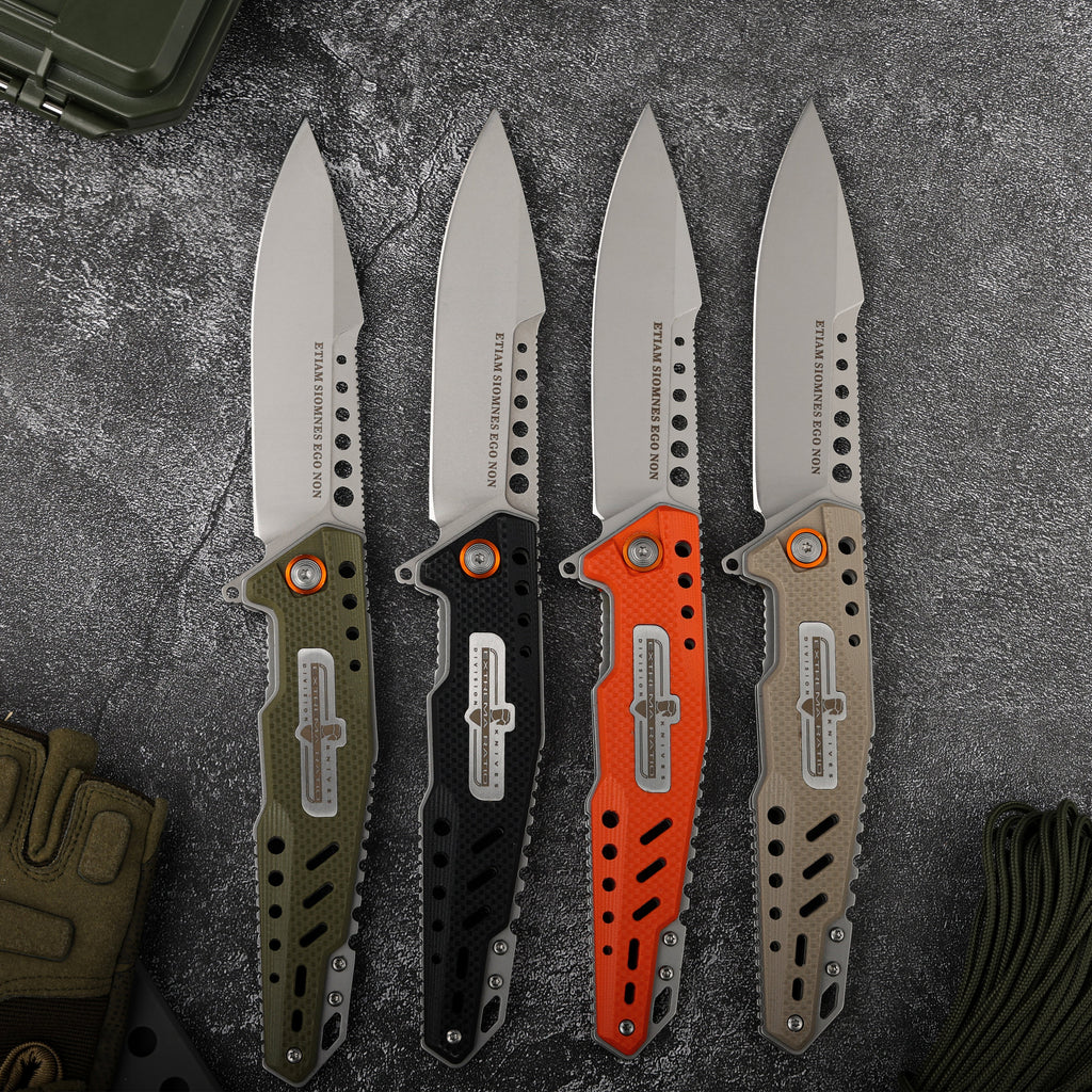 RaptorClaw G10 Tactical Folding Knife – EDC Survival Blade