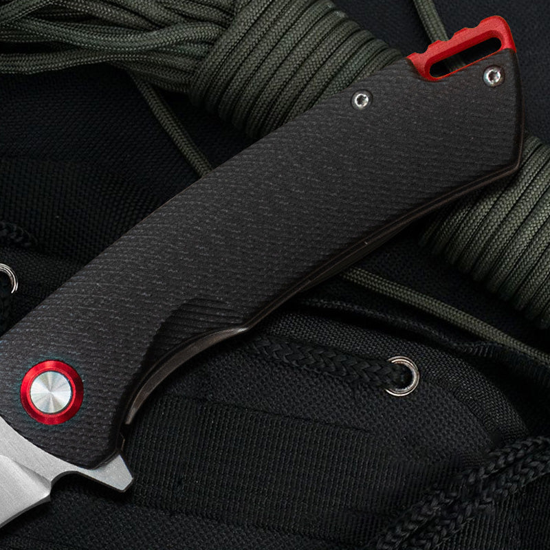 The Lizard Skin: Titanium-Tough G10 Handle Pocket Folding Knife