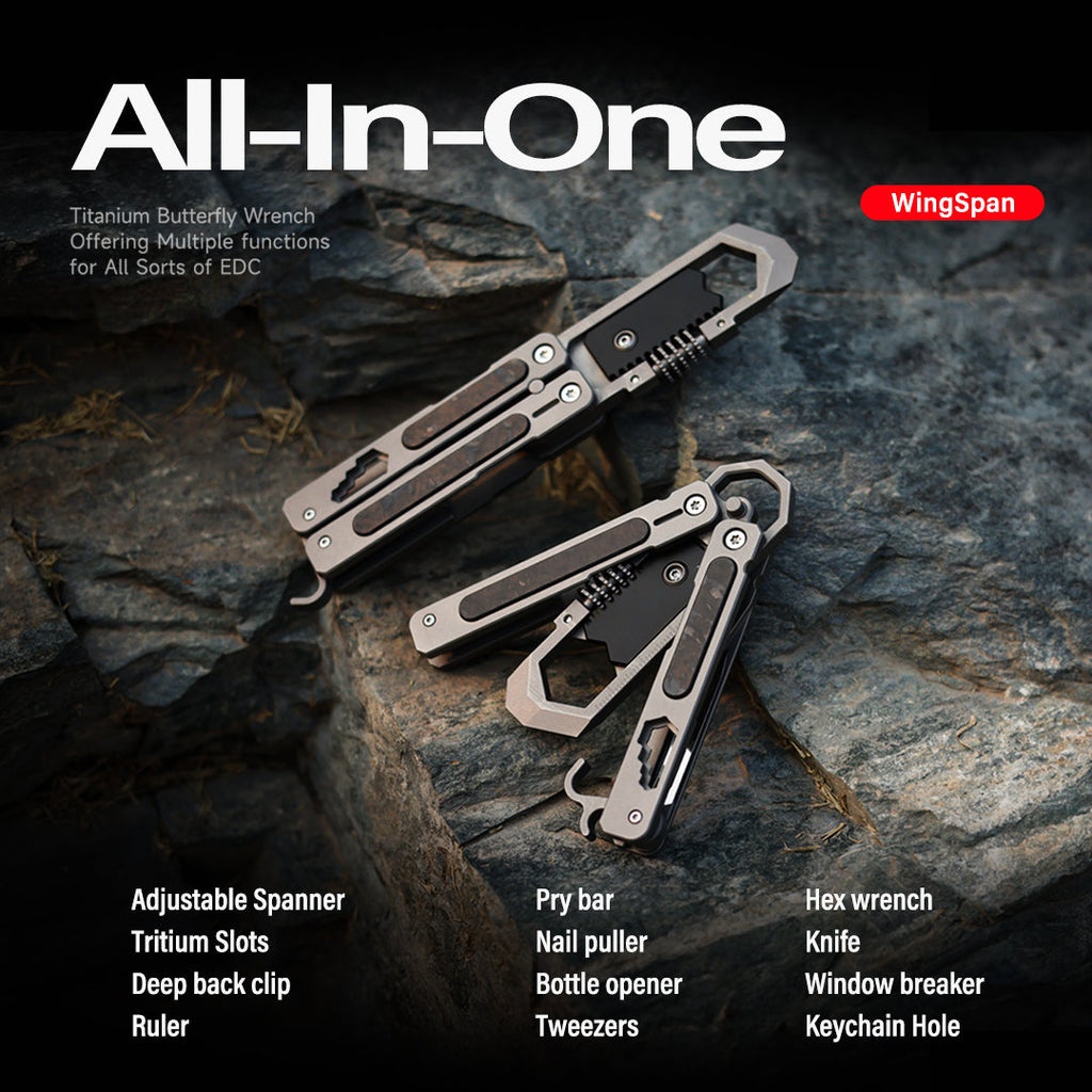 WingSpan: All-In-One Titanium Butterfly Multifunctional Tool