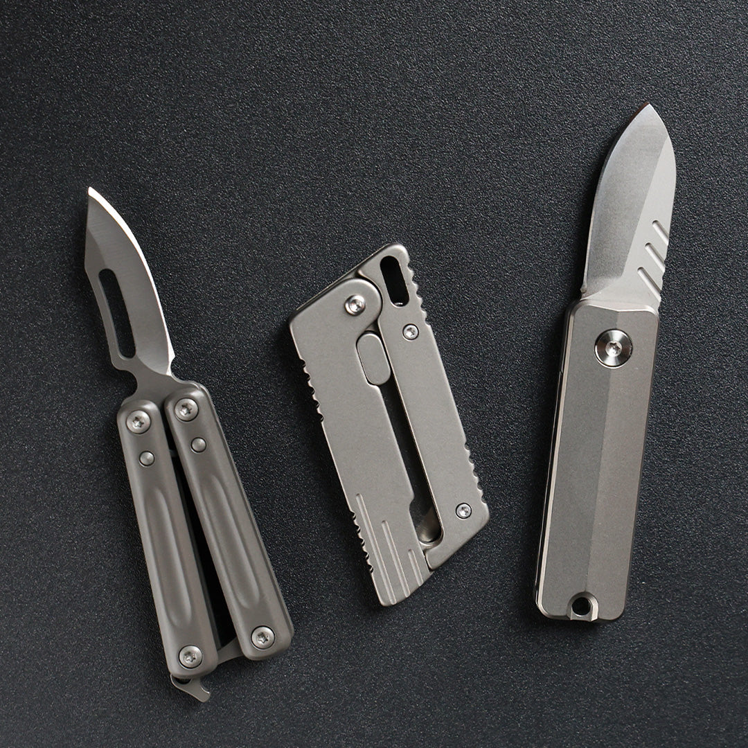 40% OFF ! EDC Pocket Knife Bundle: Butterfly+ Titanium+ Magnetic