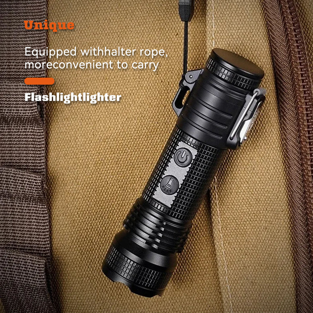 Triple-Thunder Dual Arc Lighter & 3 Lighting Modes Flashlight