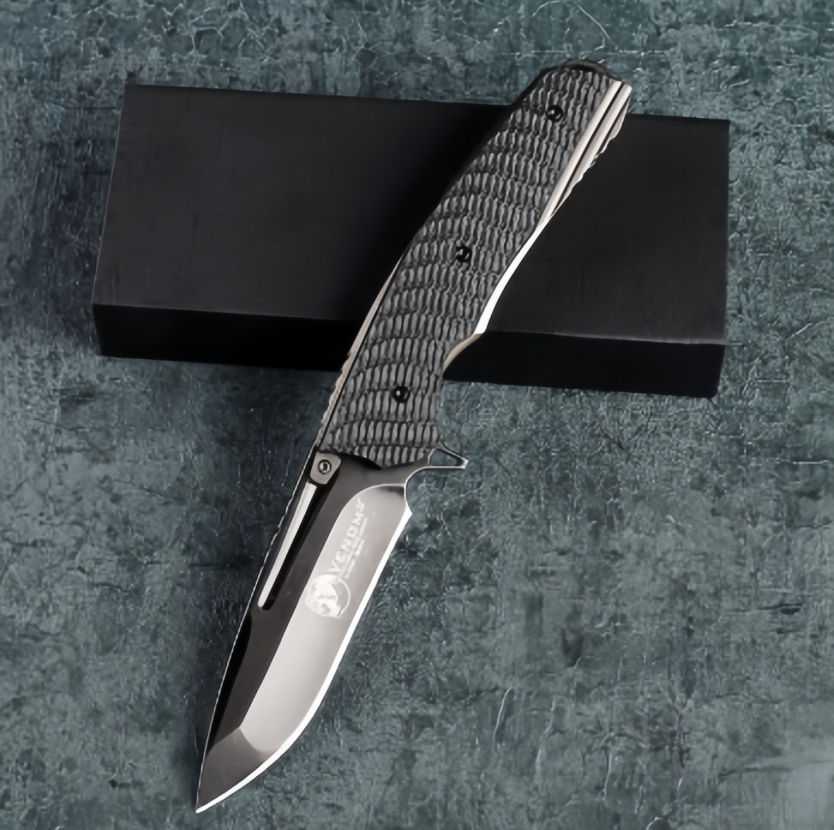 Venom Viper S35VN Tactical Folding Knife – Precision CNC Blade, G10 Handle, Anti-Slip Grip