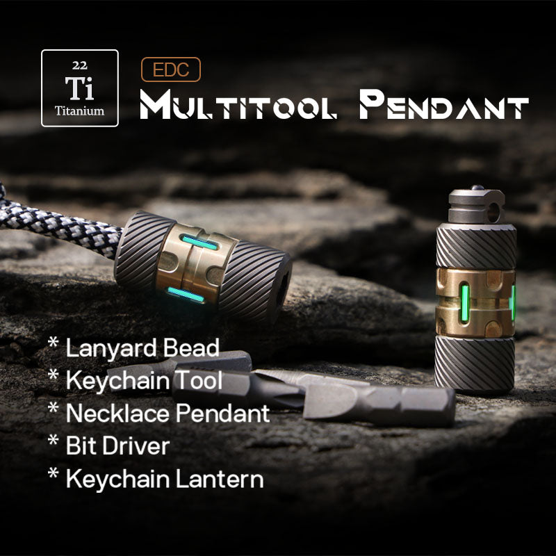 The ScrewMaster: Titanium Multifunctional EDC Pendant