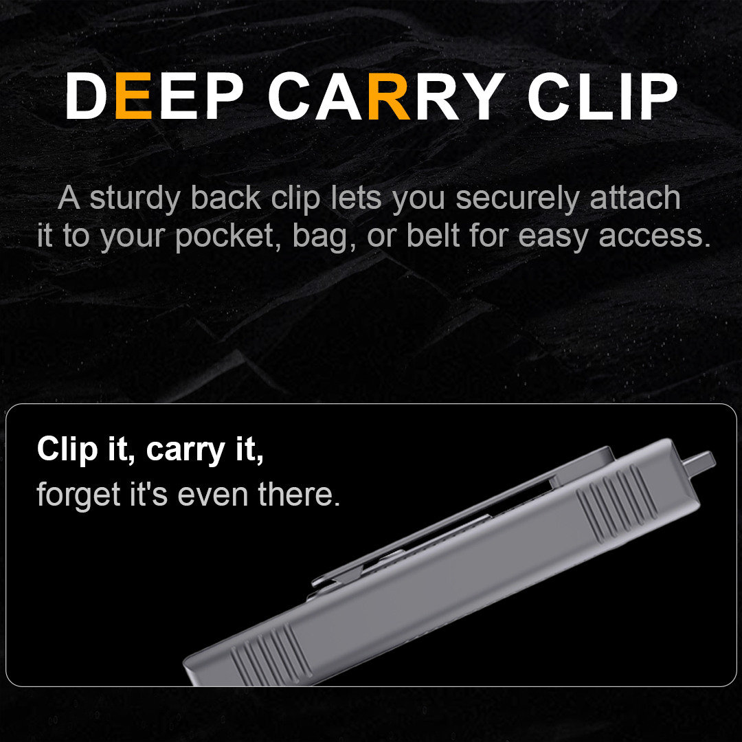 TiRoto:Ti EDC Utility Knife with Snap-Flick Action