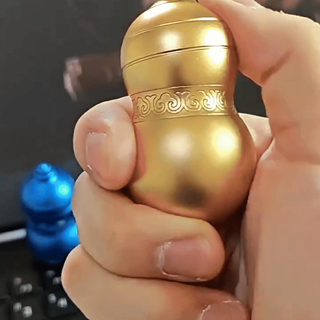 Cosmic Gourd:EDC Fidget Toy with Stellar Rhythm Spinner