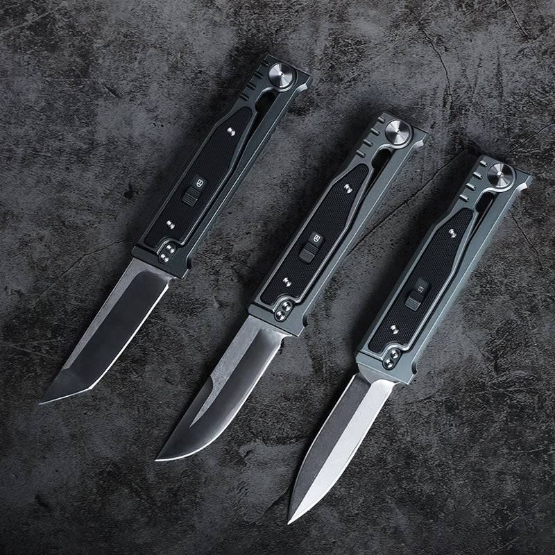 The ThornRazor – Gravity Knife with Selectable Blade Types | Aerospace Aluminum EDC Knife