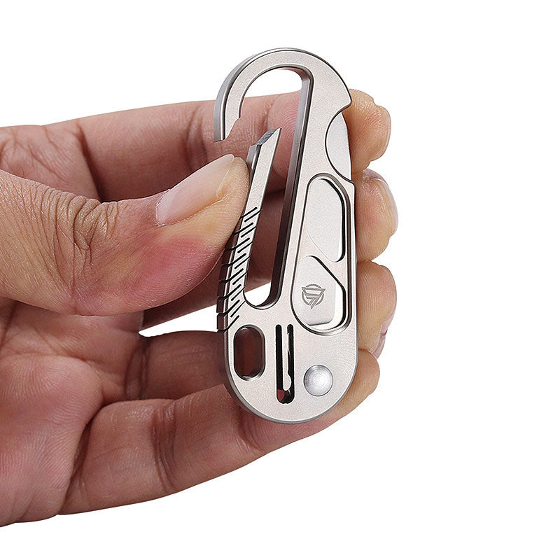EdgeKey: Titanium Multi-Function Keychain Knife