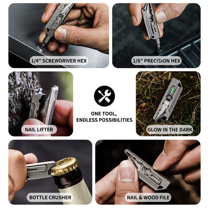 Mini Master - Micro Titanium Keychain Knife & EDC Multitool