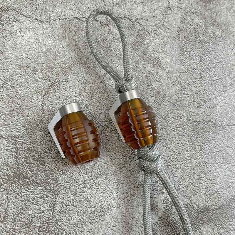 ADD ONS : Hand Grenade Titanium Knife Pendant