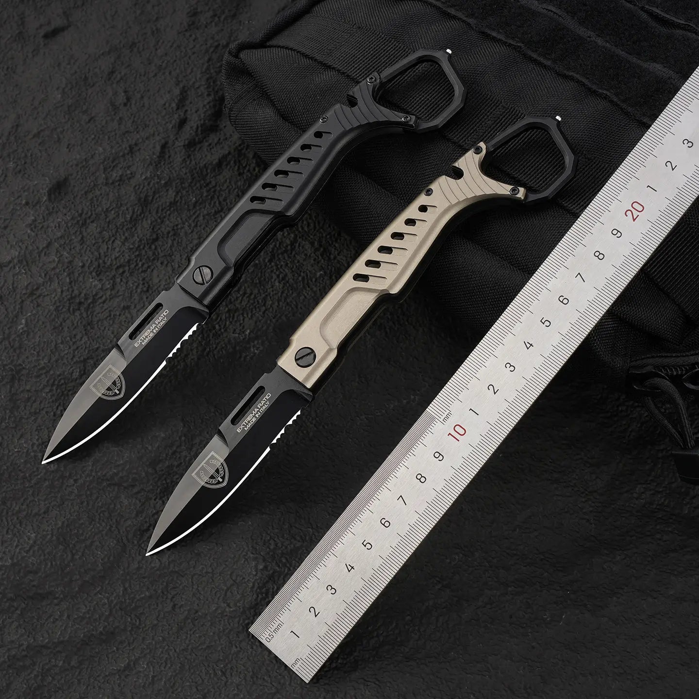 Ghost Reaver: N690 Tactical Folding Knife with Finger Ring