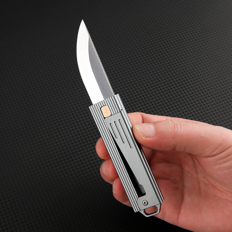 Gravity Flick – Tactical D2 Steel EDC Knife with Aluminum Handle