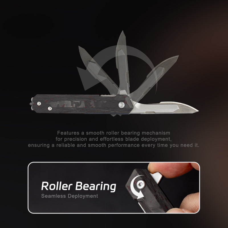 The SerpBlade: Titanium Pocket Utility Folding Scalpel Knife