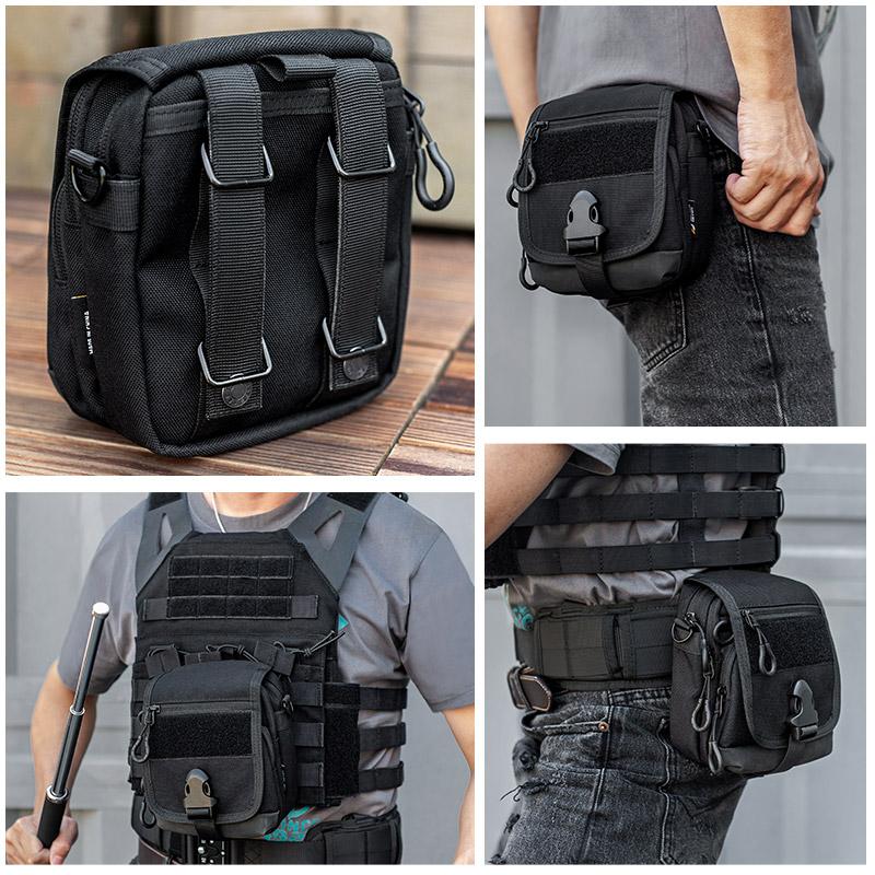 Tactical Raccoon Bag: Multi-Functional Storage - Crossbody & Waist Pack