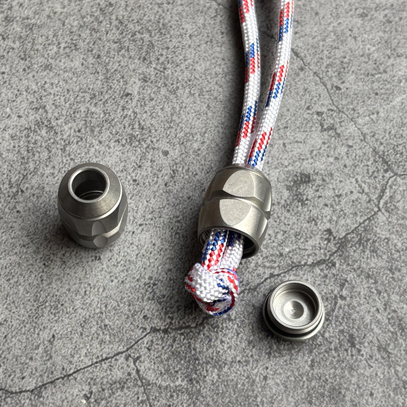 ADD ONS : Mini Sphere Titanium Knife Pendant (Free paracord)