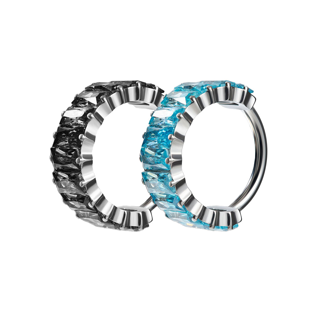 Icy CZ Stone Hoop – G23 Titanium Hypoallergenic Cartilage Earring