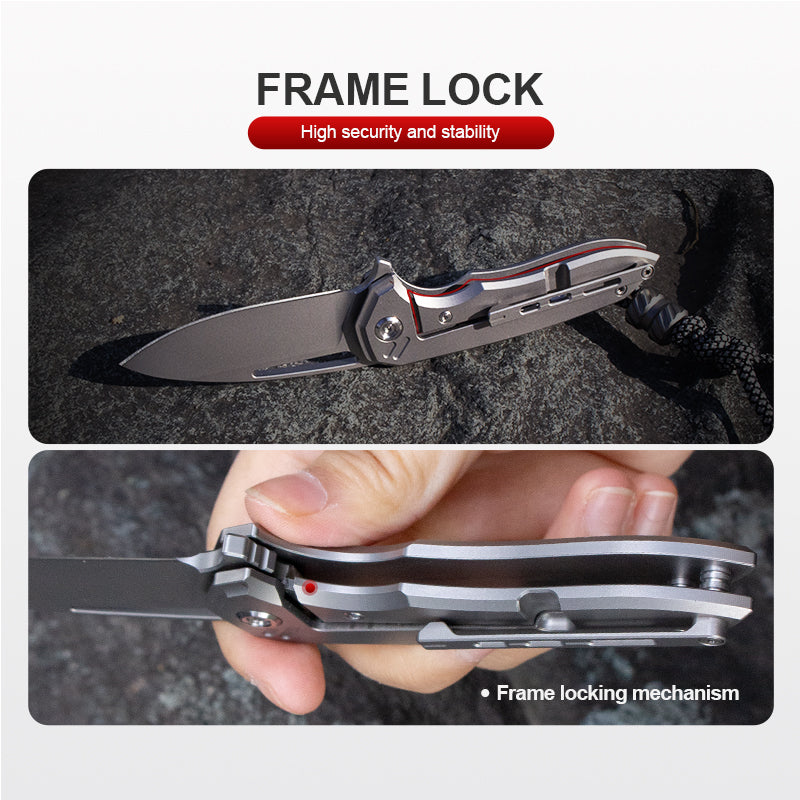 The Cicada Knife: Ti Handle with M390 Blade EDC Knife