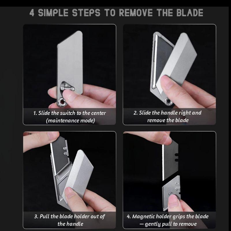 TiFlex EDC Utility Knife – One-Handed, Quick-Change Blade, Playful & Portable