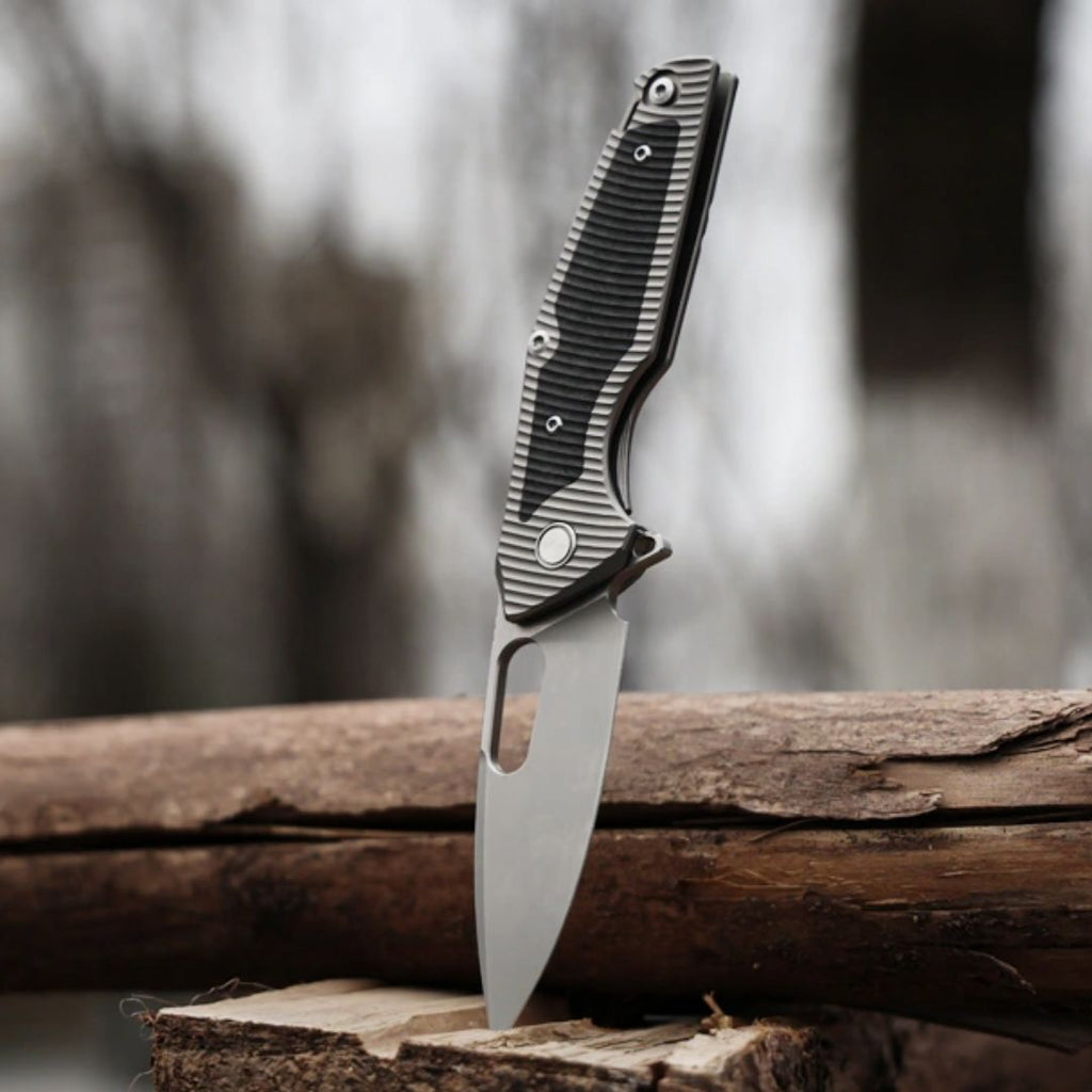 The Shadow Blade: Titanium Handle with M390 Blade EDC Knife