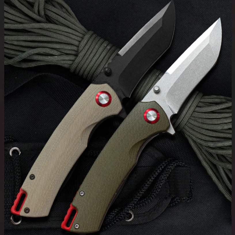 The Lizard Skin: Titanium-Tough G10 Handle Pocket Folding Knife