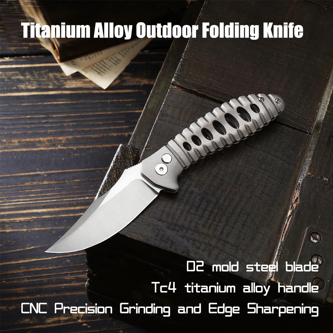 NimbleTitan - Titanium Handle EDC Small Pocket Knife