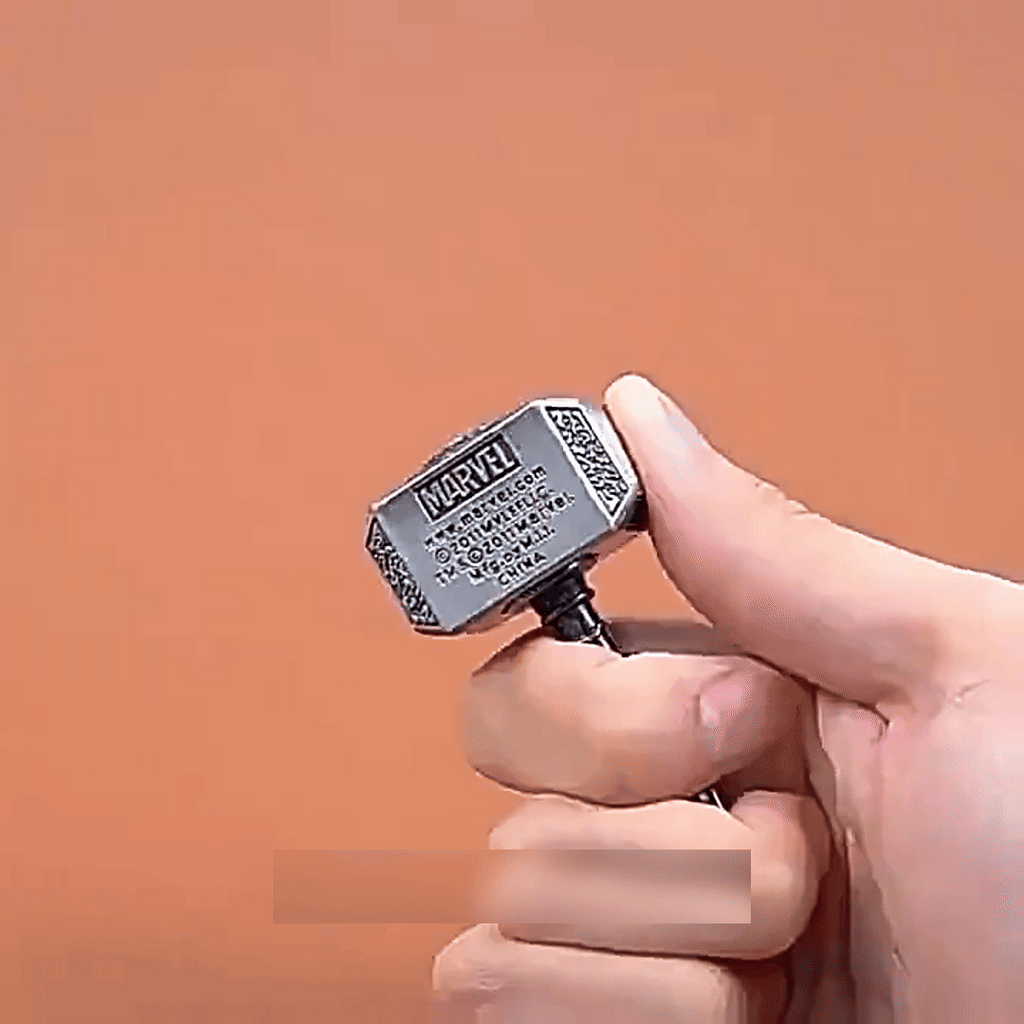 Thor's Spin: Heavy Metal Thumb Fidget Spinner Ratchet Click