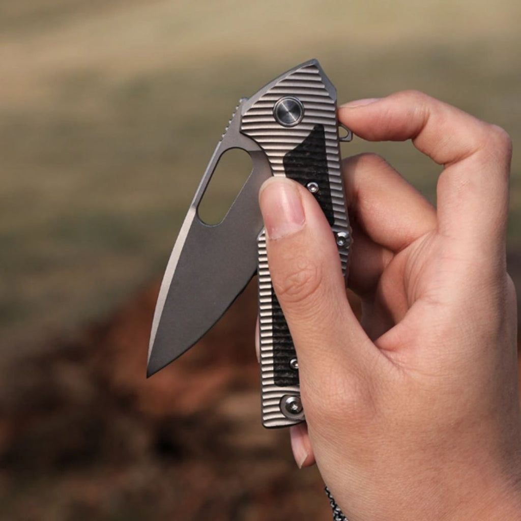 The Shadow Blade: Titanium Handle with M390 Blade EDC Knife