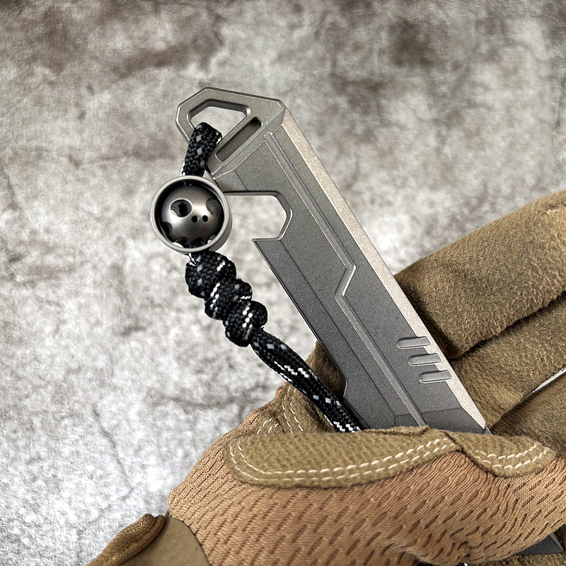 ADD ONS : Pocket Skull Titanium Knife Pendant