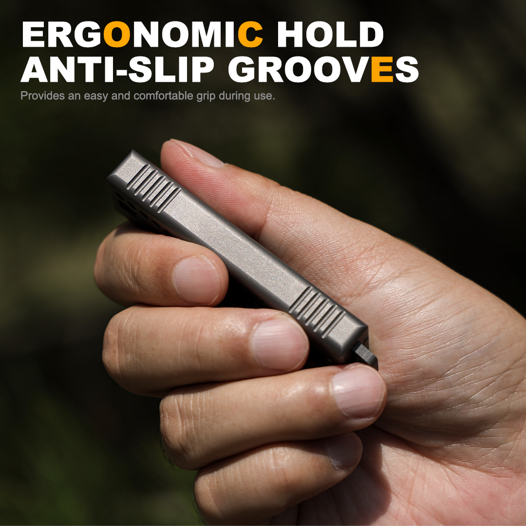 TiRoto:Ti EDC Utility Knife with Snap-Flick Action